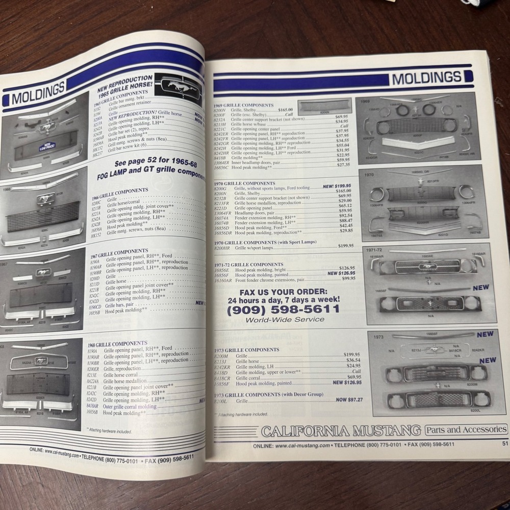 California Mustang Parts‎ Catalog 1965-73 Parts Catalog 2001-2002 Edition - Picture 2 of 4